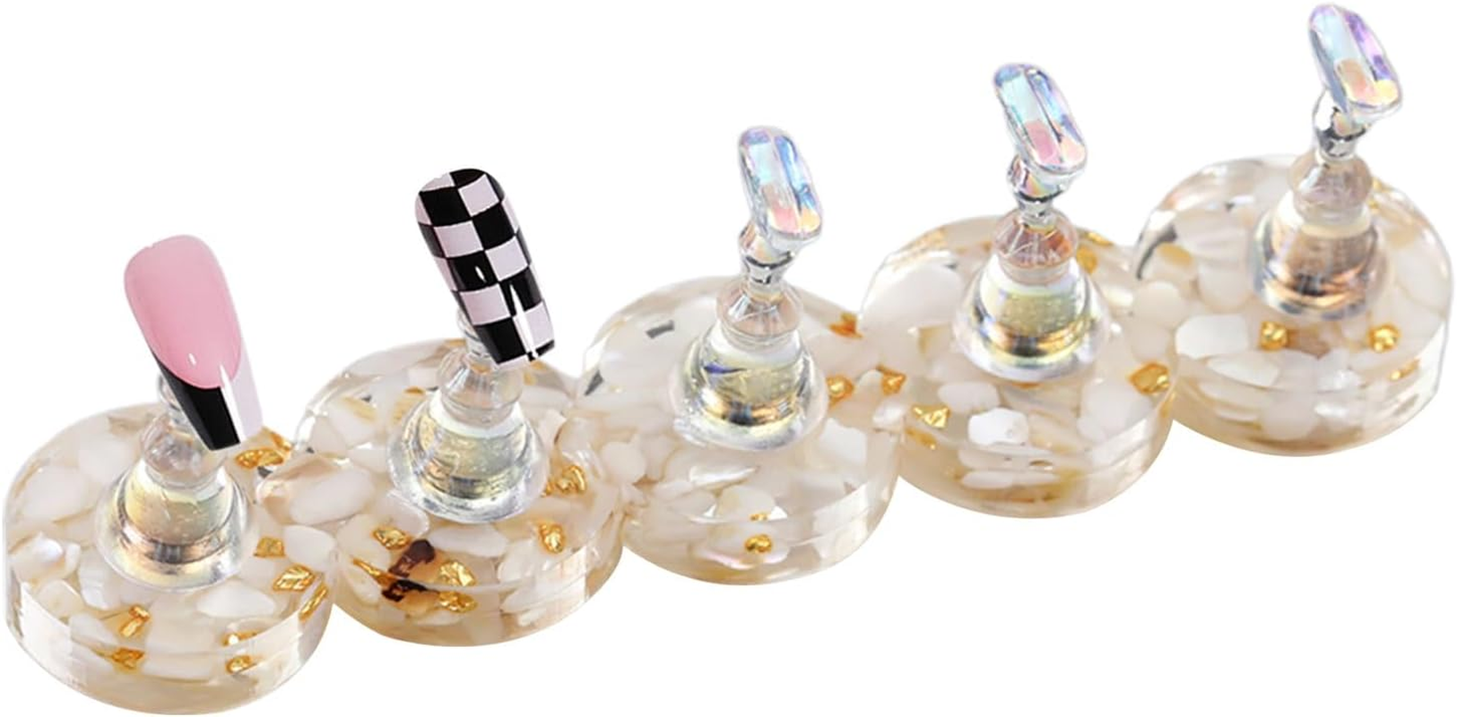 Press on Nail Holder - Magnetic Base Holder, Detachable Tips, Compact Lightweight Organizer | Reusable Display Coupler for DIY Art Practice, Design In, 03, Fare Riferimento Alla Descrizione, Please