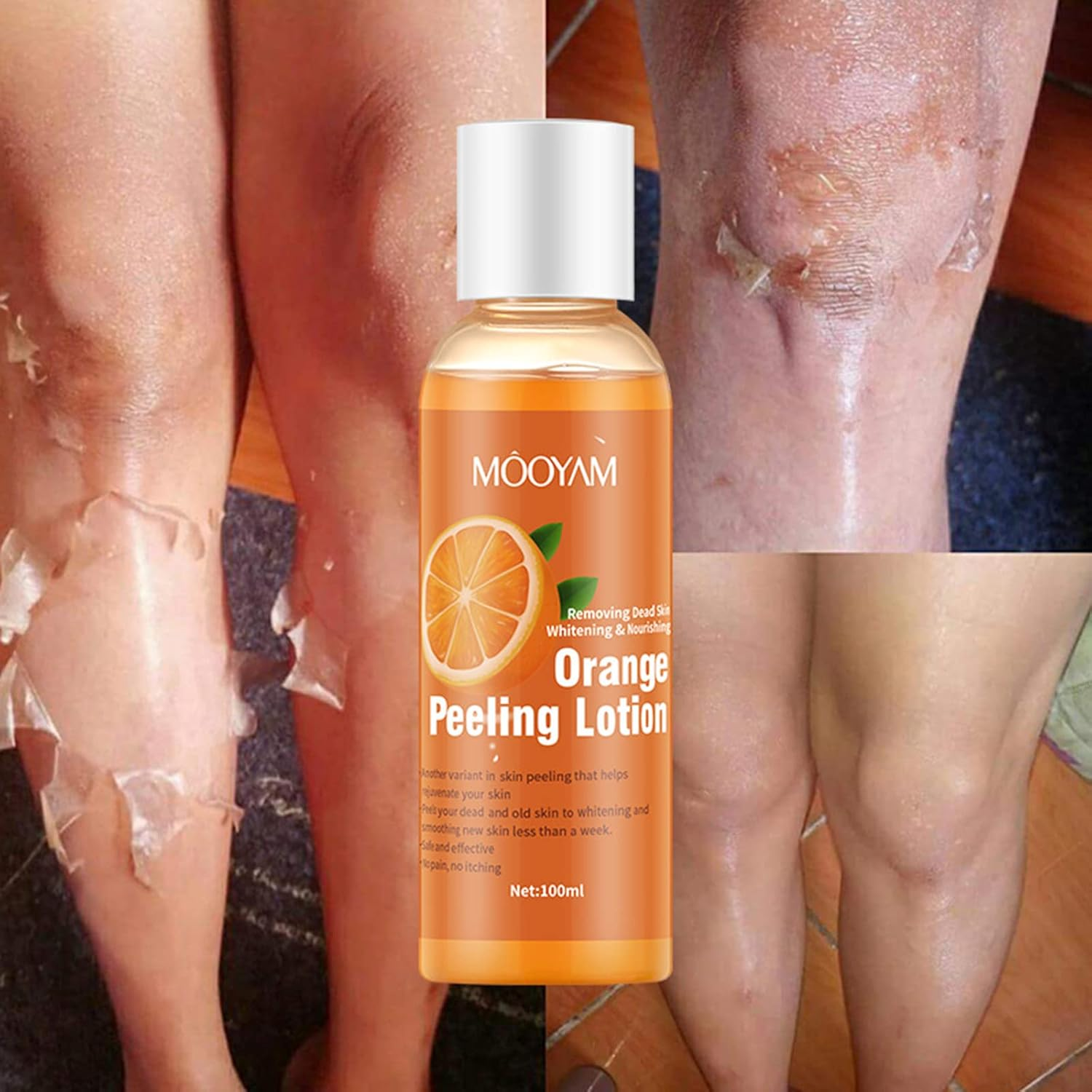 LOUJIN 100Ml Orange Peeling Lotion Peeling Oil Body Lotion Gentle Exfoliating Gel Remove Dead Skin Whitening Nourishing image number 4