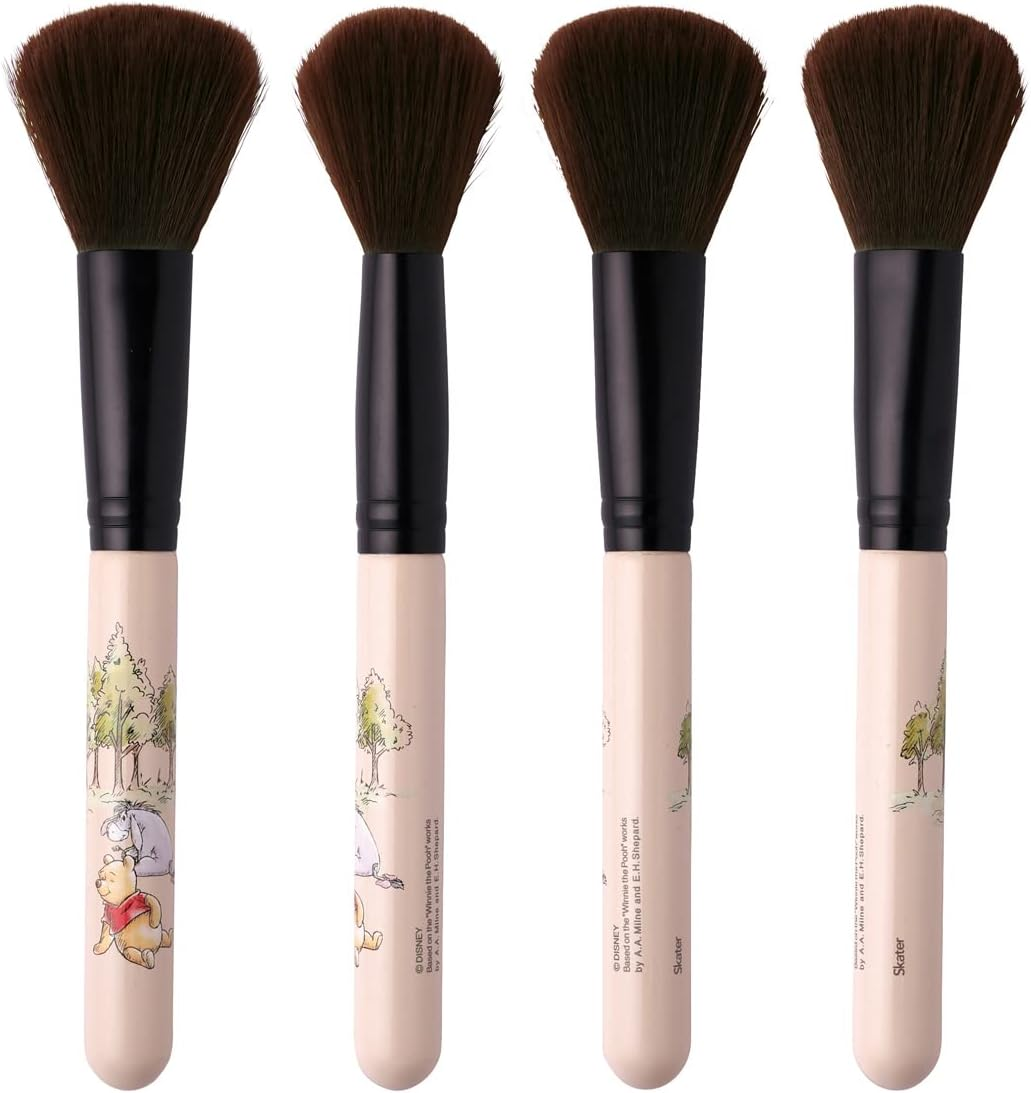 Skater MUB5S Makeup Brush Set, Makeup Brush, Set of 5, Disney Winnie the Pooh - Winnie The Pooh image number 6