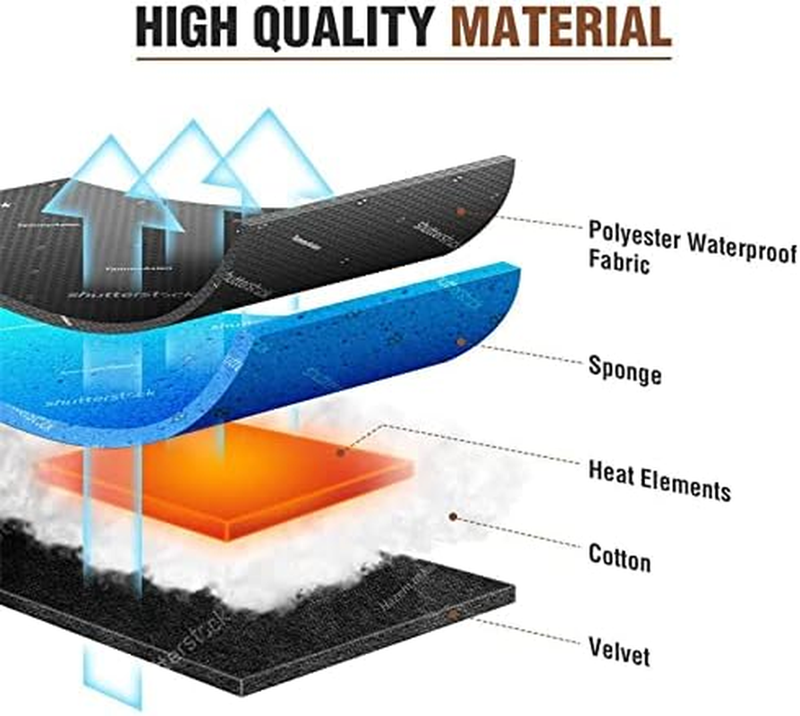 Durable Heated Gloves, USB Rechargeable Electric Heating Motorcycle Gloves with 3 Heating Levels Waterproof Insulated Gloves for Skiing Motorcycling/795 (Size : M) image number 6