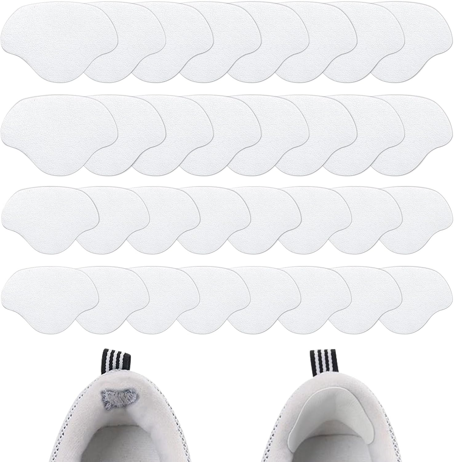 16 Pairs Shoe Heel Repair, Self-Adhesive Shoe Patches for Holes, Leather Shoe Repair Kit Heel Protectors for Sneakers Leather Shoes High Heels, 2 Sizes image number 4