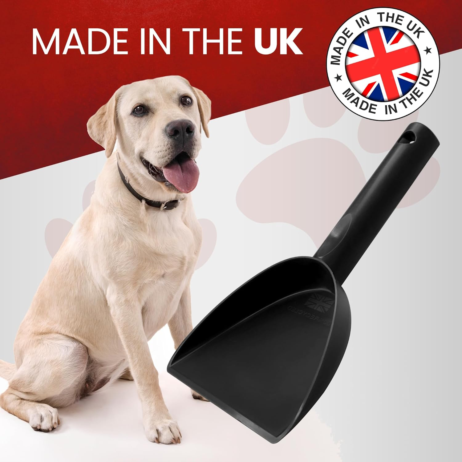 100% Recycled Dog Poo Cleaner Poop Scooper Pooper Scoop Waste Bag Shovel 21Cm for Small Medium Size Dogs Pet Biodegradable Outdoor Pooch Garbage Picker Dispenser Puppy Walk Holder Portable Collector image number 3