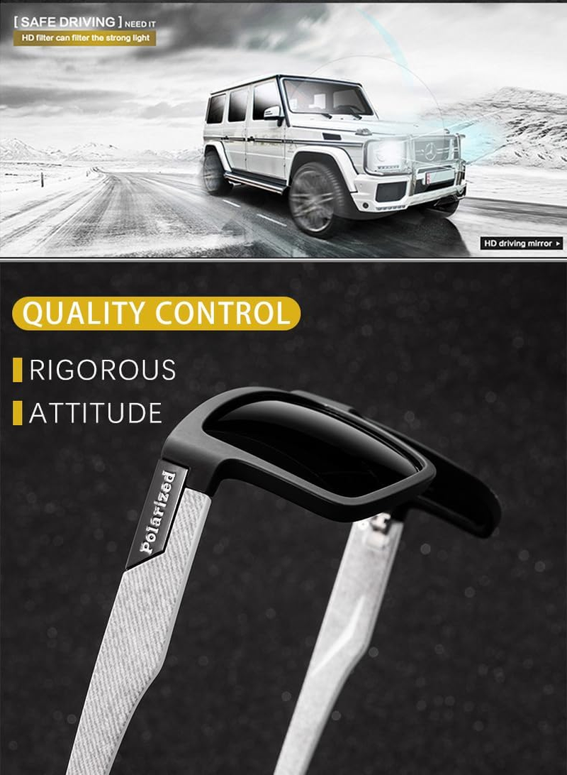 Polarized Sunglasses with Case, UV 400 Protection image number 4