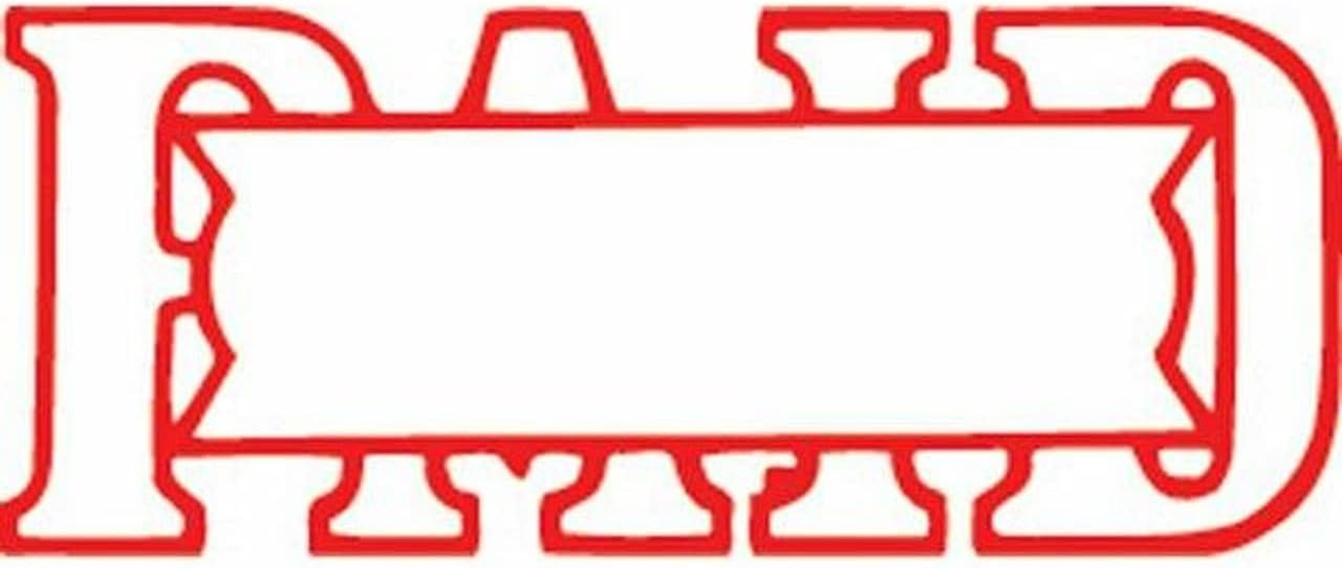 Xstamper Vx-B 1201 Paid/Date Hangsell, Red