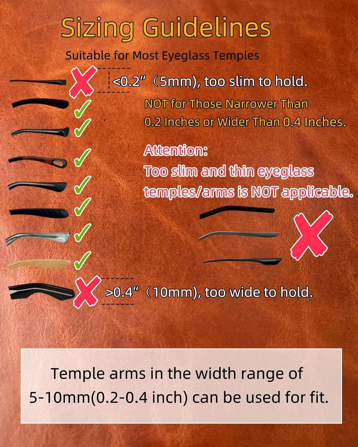 Full-Grain Leather Glasses Strap Handmade Sports Sunglasses Eyeglasses Holders around Neck Gifts for Men Women image number 4