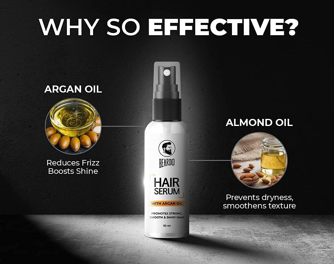 Beardo Beard & Hair Growth Oil (50Ml) and Hair Serum (50Ml)