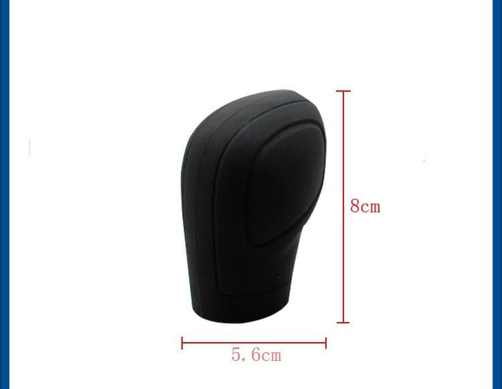 2 PCS Car Gear Shift Knob Cover, Elastic Silicone Anti-Slip Automatic Knob Gear Stick Protector, Universal Car Accessories Handbrake Shifter Cover for Men Women (Red, 8 * 5.6CM) image number 4