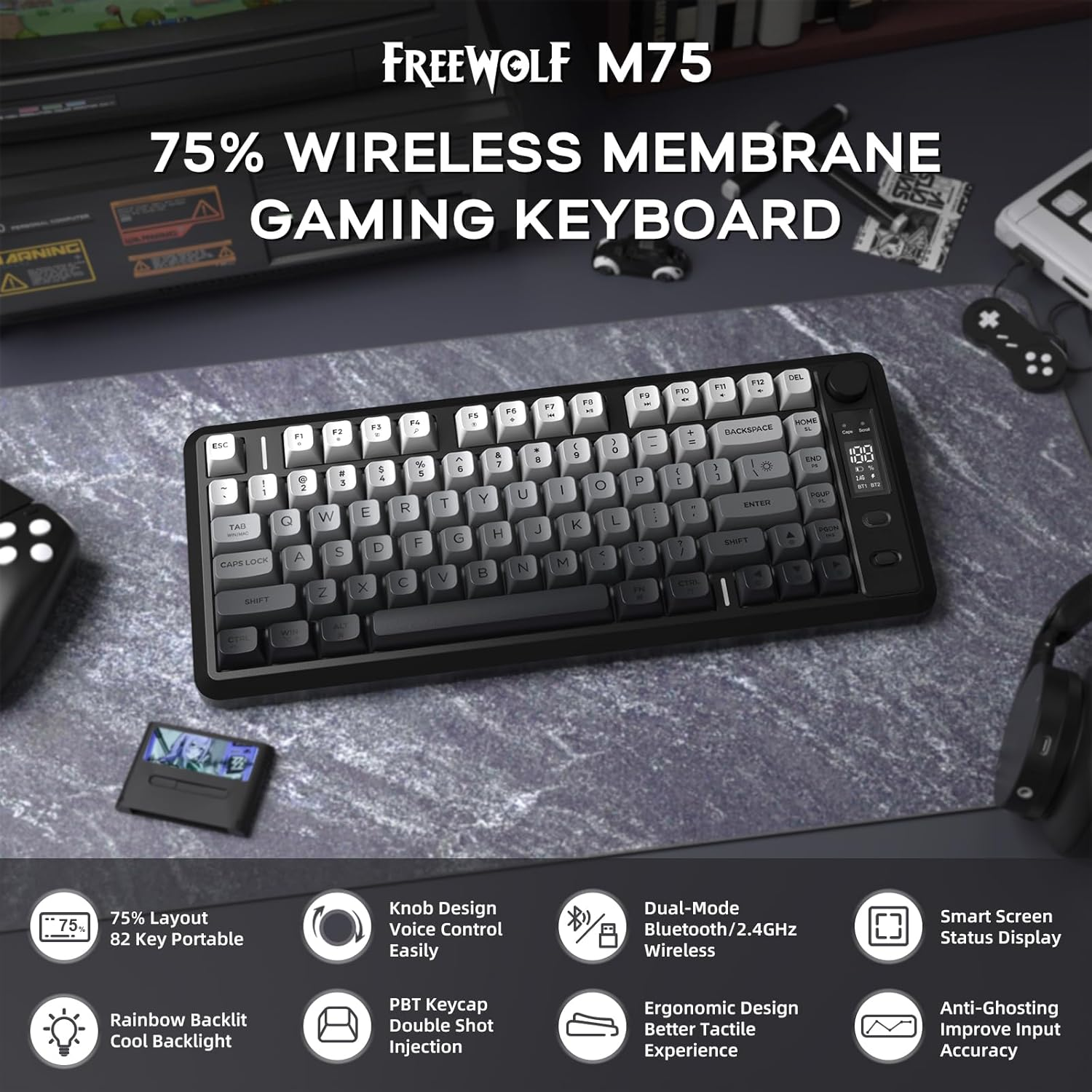 FREEWOLF M75 Keyboard image number 6