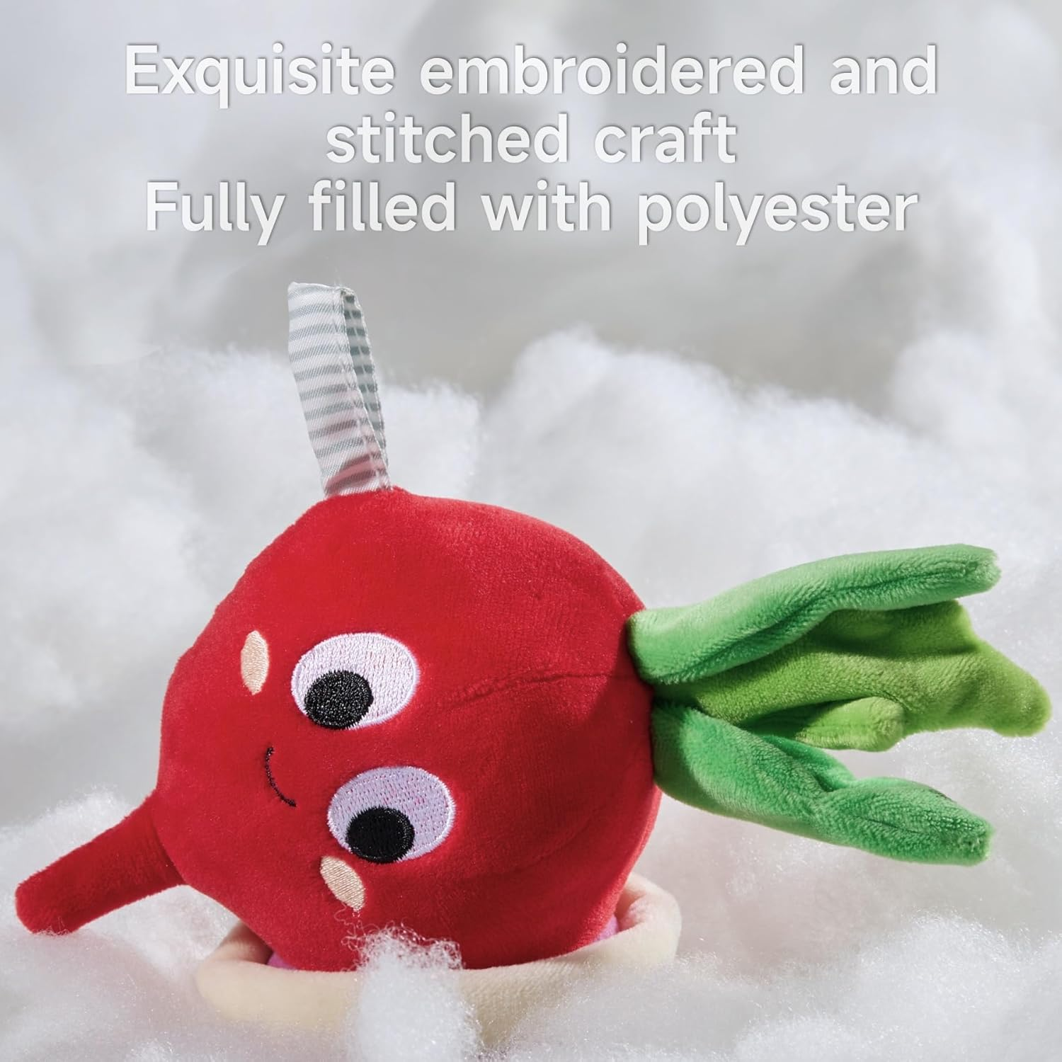 TUMAMA Baby Soft Potted Plant Hanging Stroller Toys Crib Car Seat Toys,Infant Newborn Crinkle Rattles with Squeaky Sensory Developmental Toy 0 3 6 12 Months image number 3