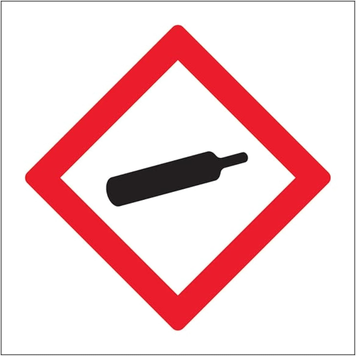 V Safety Gasses under Pressure-200X200Mm-Magnetic Safety Sign