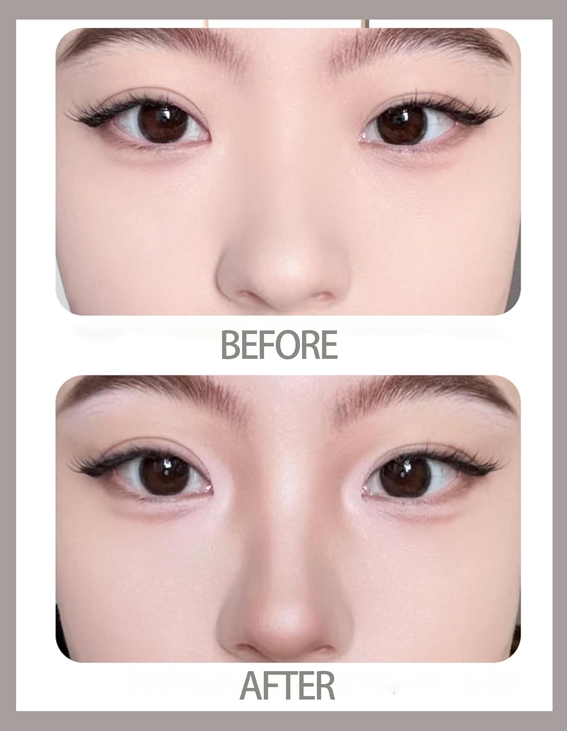 Cool Toned Contour Palette with Mirror, Taupe Grey Contour Powder for Pale Light Cool Toned Skin, Nose Contouring Bronzer Powder with Nose Face Contour Brush image number 2