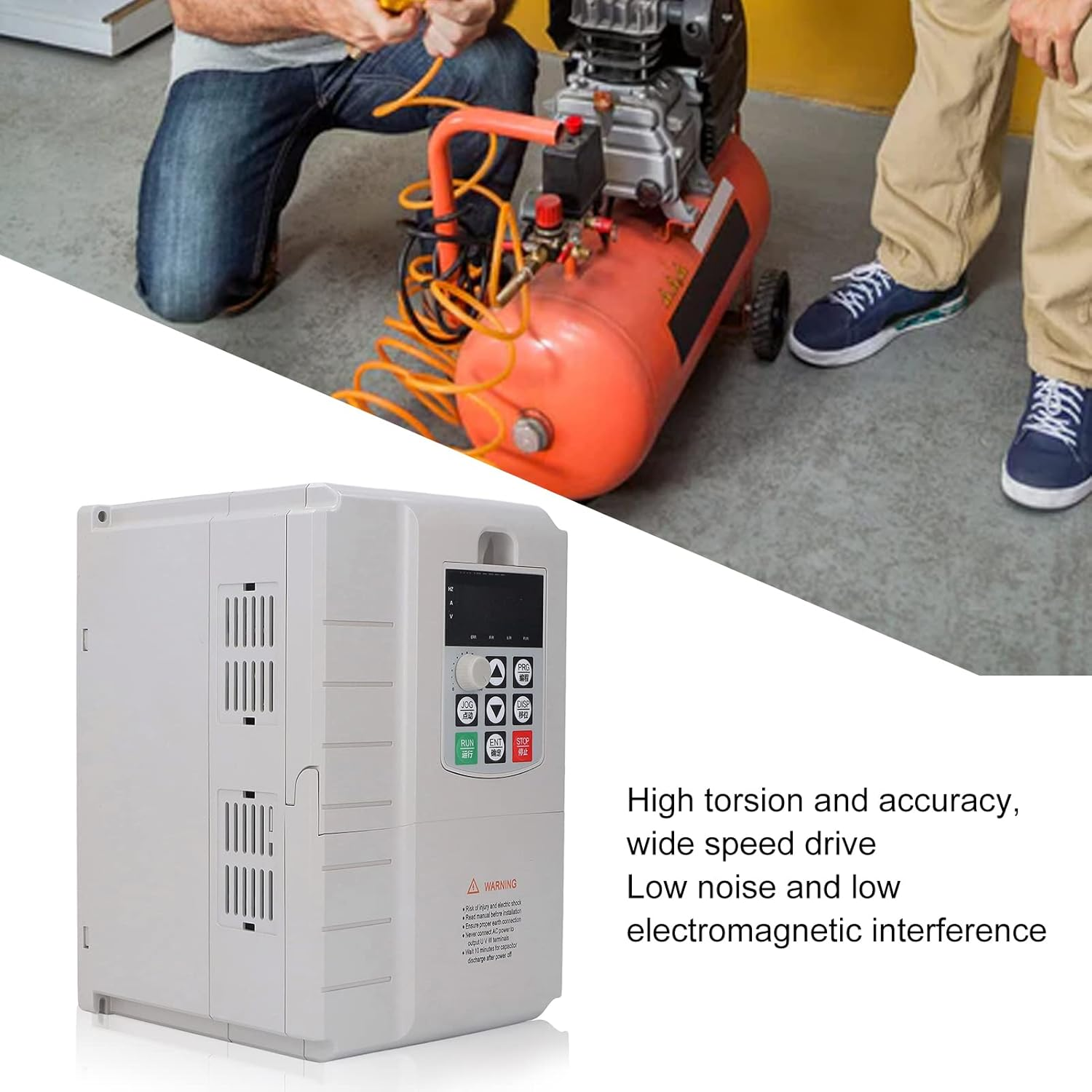 Variable Frequency Drive, 7.5KW Input to 380V Output, Single Phase to 3 Phase Frequency Converter for Fans, Pumps, Air Compressors image number 5