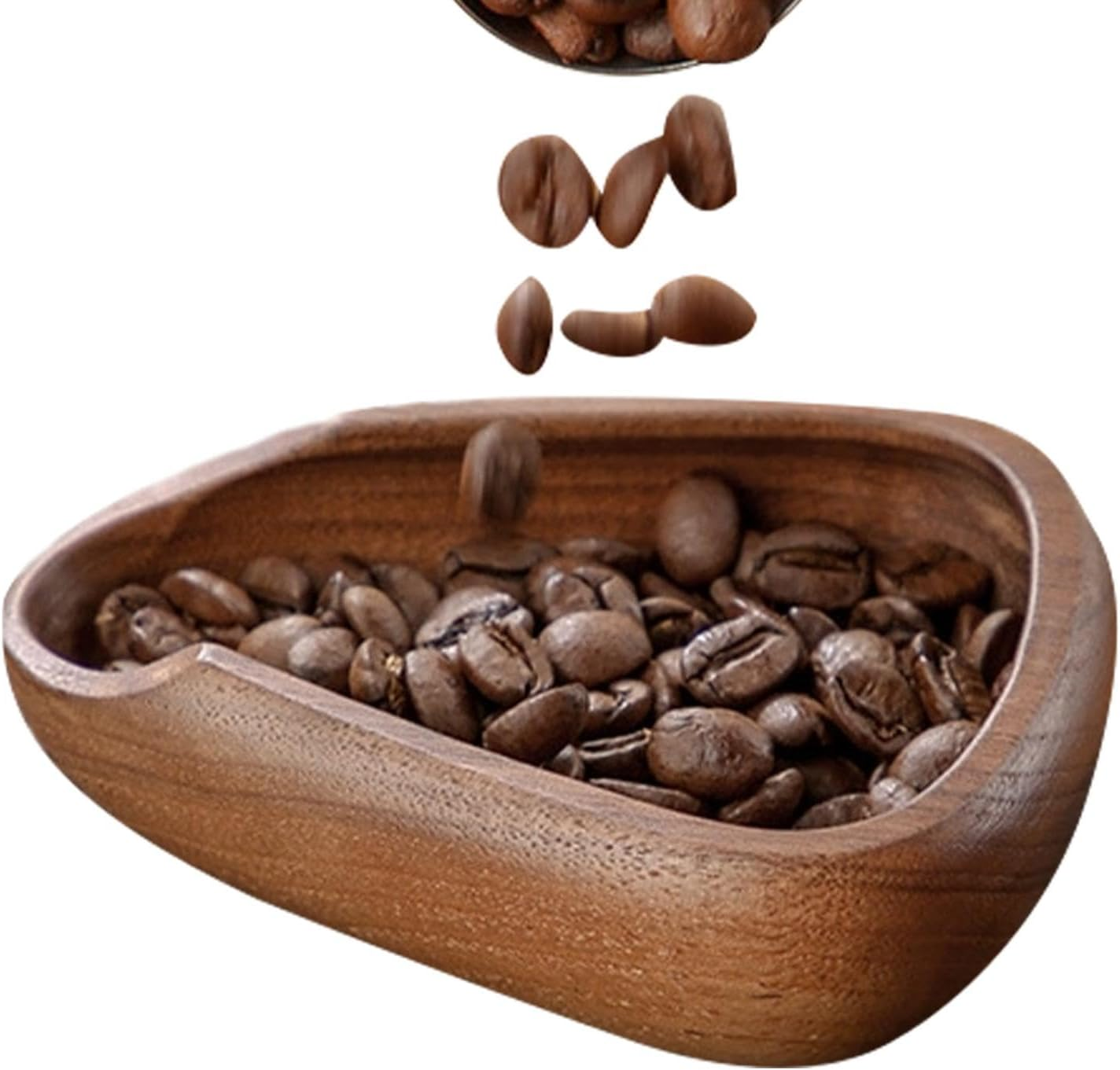 Dosing Cup for Coffee Beans | Wooden Weigh Coffee Bean Container - Sample Display Tray for Milk Tea Shops Homes Coffee, Espresso Accessories, Tea Accessory image number 2
