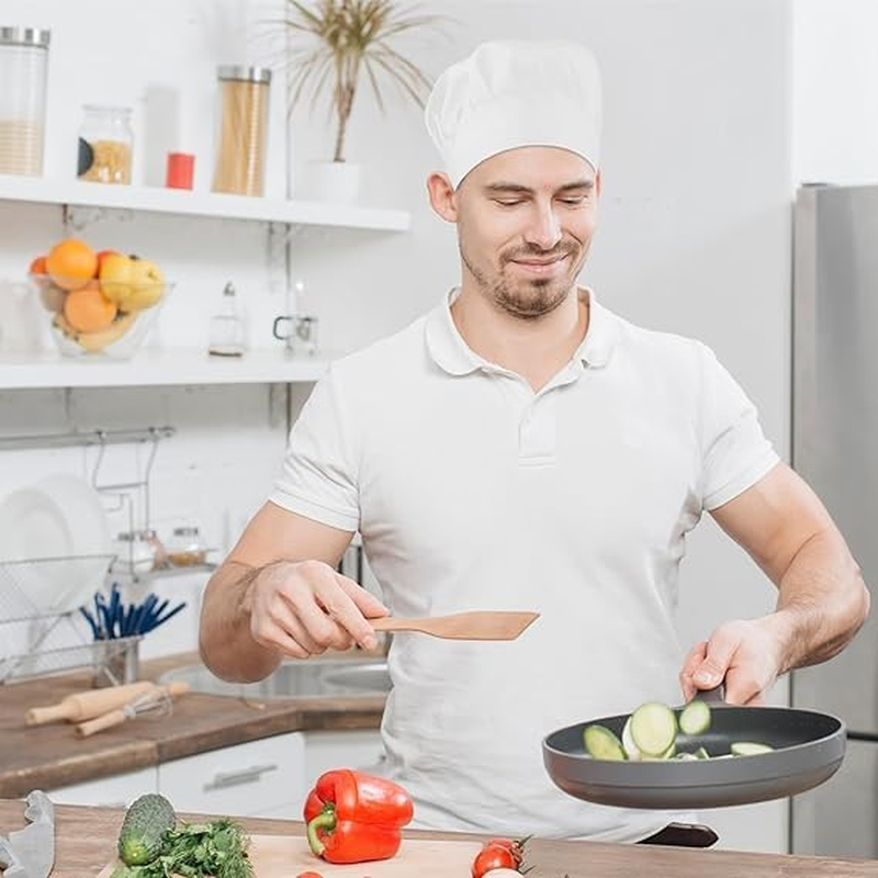 Walquicks 4 Pcs Chef Hat, Catering Hats,White Chef Caps, Adjustable Elastic Cotton Cooking Cap, Reusable and Washable Durable Cooking Chef Cap for Home, Restaurant, Kitchen, Baking and Party Favors image number 6