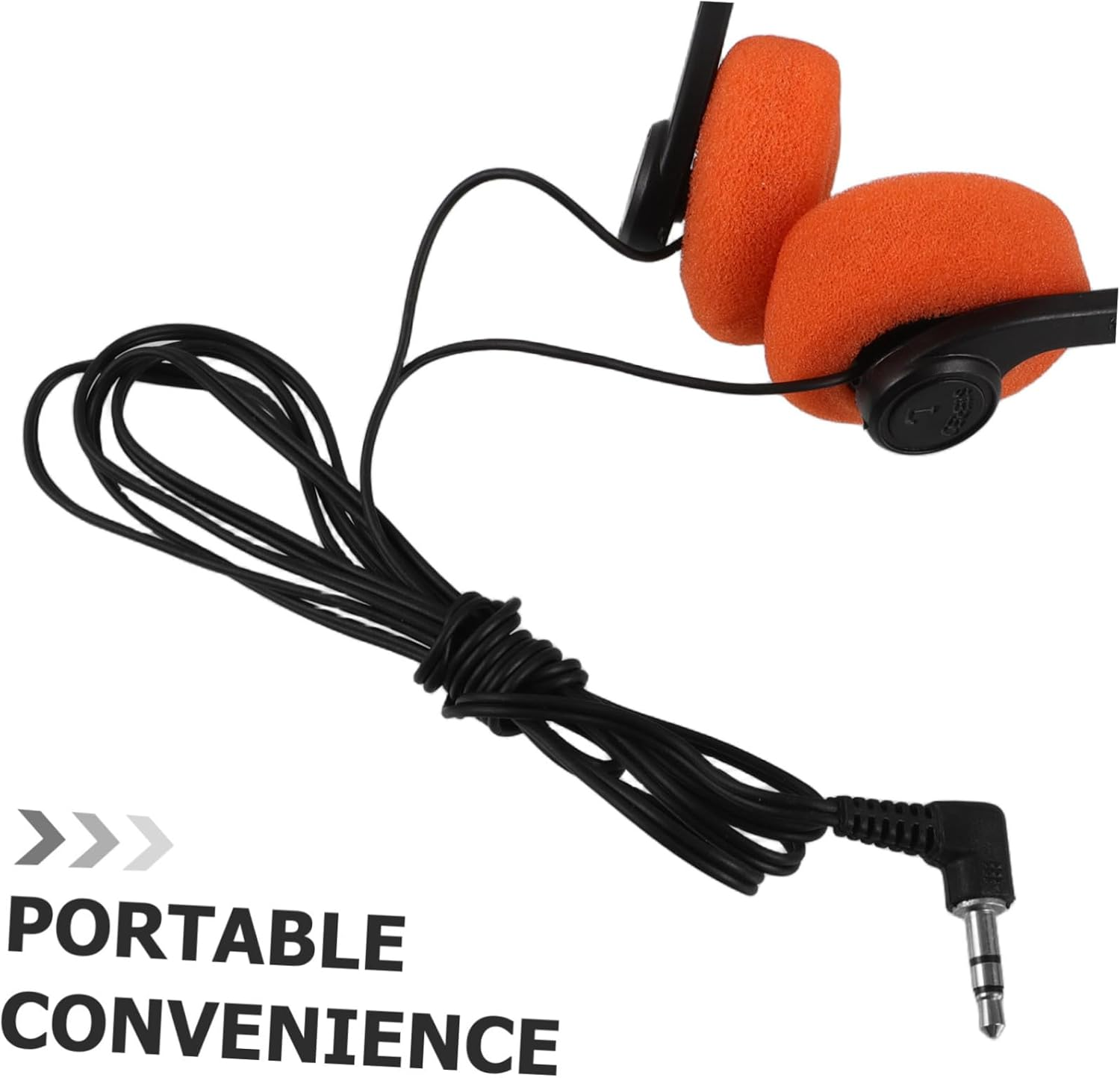 AUTSUPPL Lightweight Adjustable Retro Wired Headphones with Cushioned Small Ear Design for Comfortable Vocals and Versatile Use in Classroom Library Travel and Work image number 5