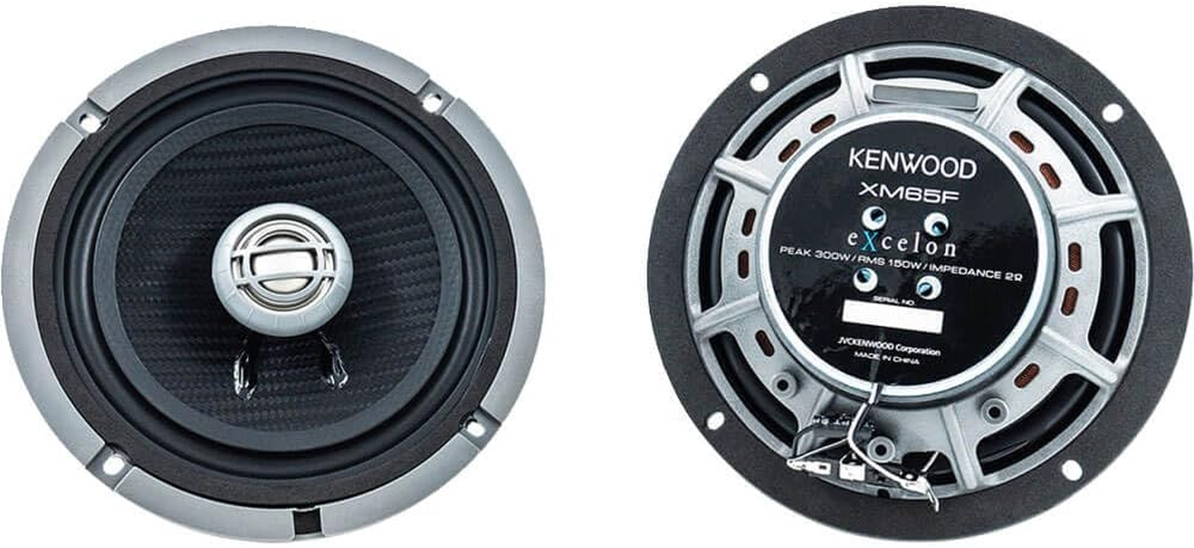 Kenwood Excelon XM65F Motorcycle Speakers (Pair), 6.5" 2-Way Coaxial Speakers for Select 2014-Current Harley Motorcycles, 300W, 2-Ohm Impedance, Injection-Molded Polypropylene Cone & PEI Dome Tweeter image number 5