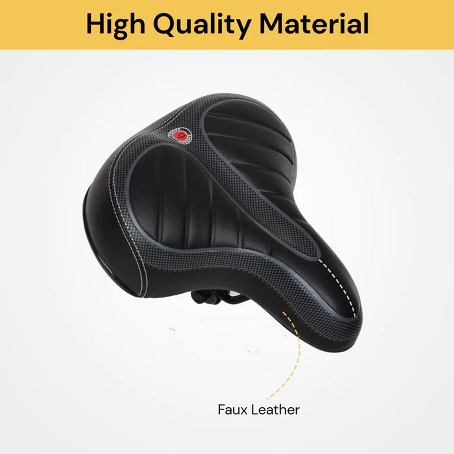 EZONEDEAL Bike Seat, Bicycle Seat, Mountain Bike Bicycle Saddle, Electric Bike Seat, Gym Exercise Spin Bike Seat, Kids Bike Seat, Road Bike Seat, Unisex Universal-Black image number 6