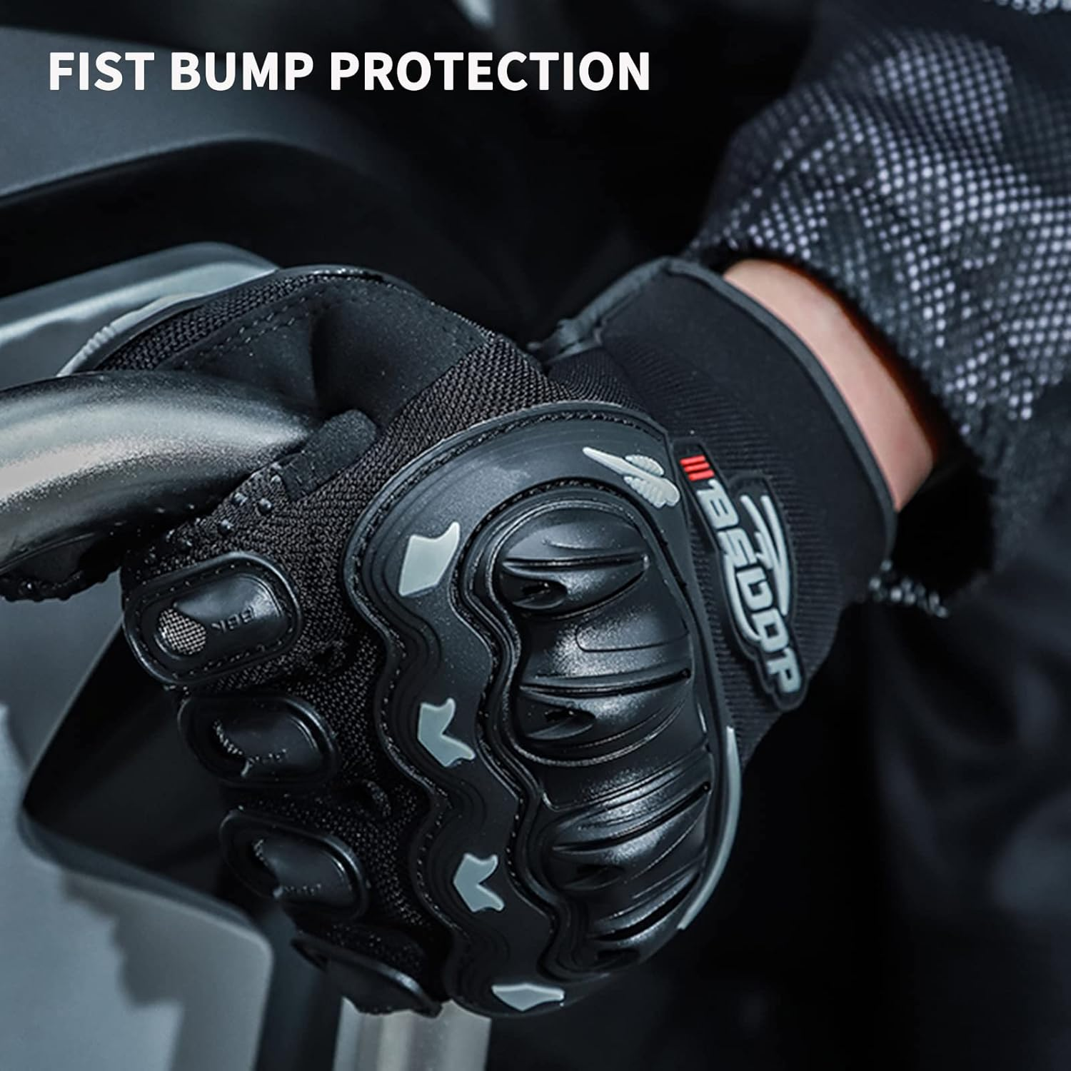 Motorcycle Riding Gloves Rider Anti-Slip Anti-Drop Four-Season Universal Outdoor Breathable Touch Screen Gloves image number 3