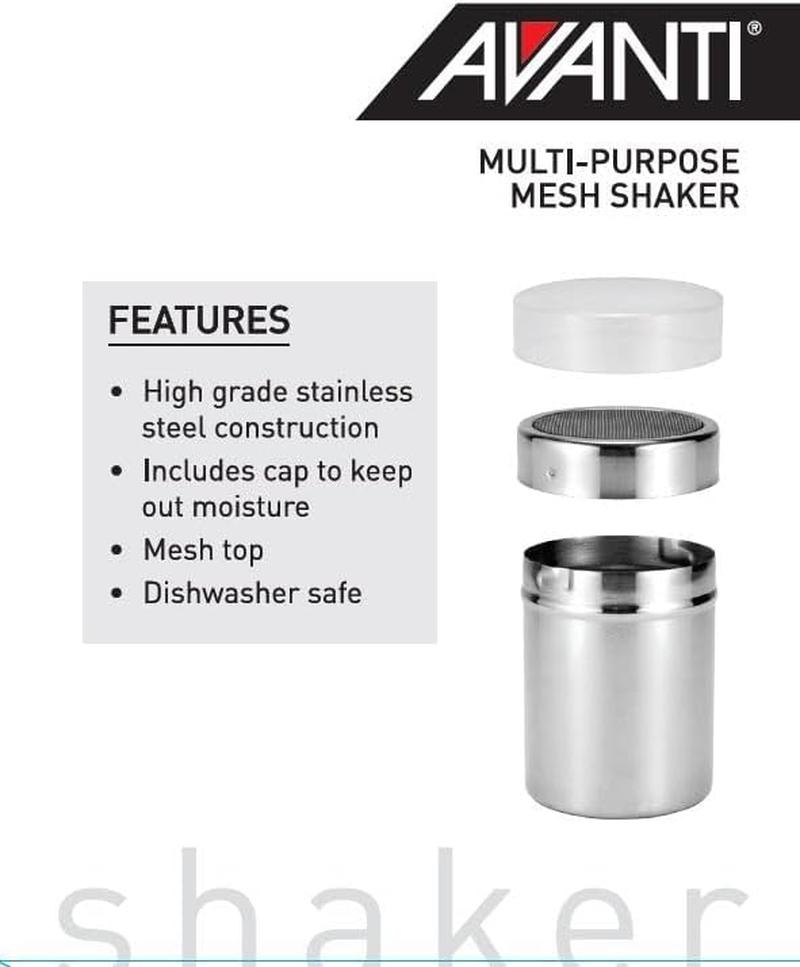 Avanti Stainless Steel Mesh Top Shaker, Silver image number 5
