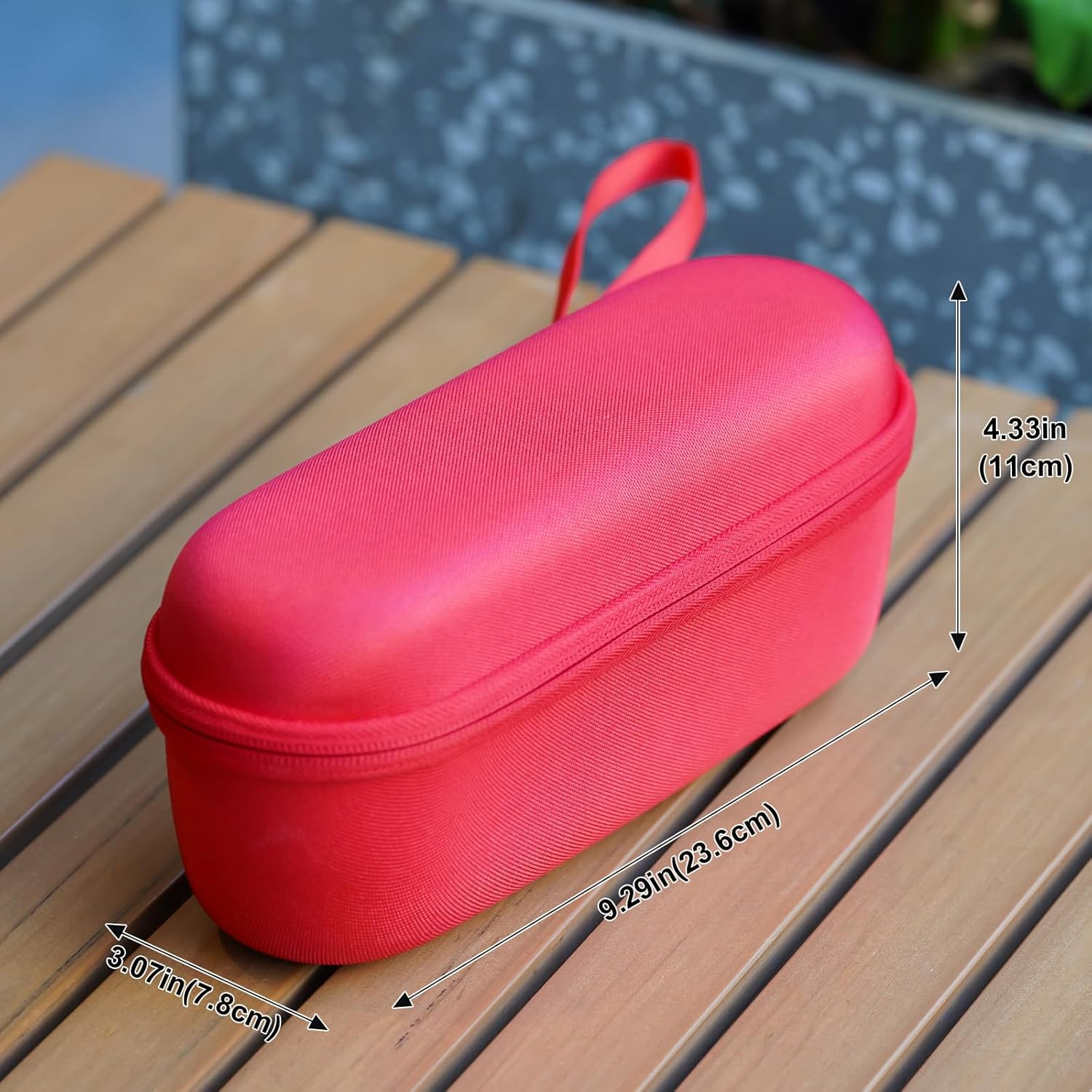 Procase Hard Carrying Case for Beats Pill Wireless Portable Speaker, Protective Waterproof Storage Holder with Extra Mesh Pocket for 2024 New Beats Pill and Accessories - Statementred image number 5