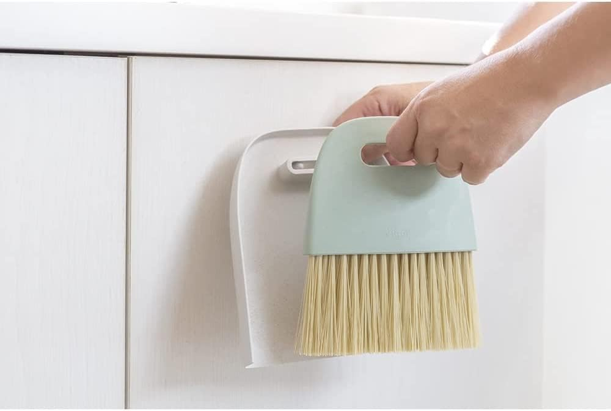 VIGAR Light Grey Dustpan and Small Broom Set-Product Made with Sustainable Materials, Turquoise, Peque&ntilde;o image number 2