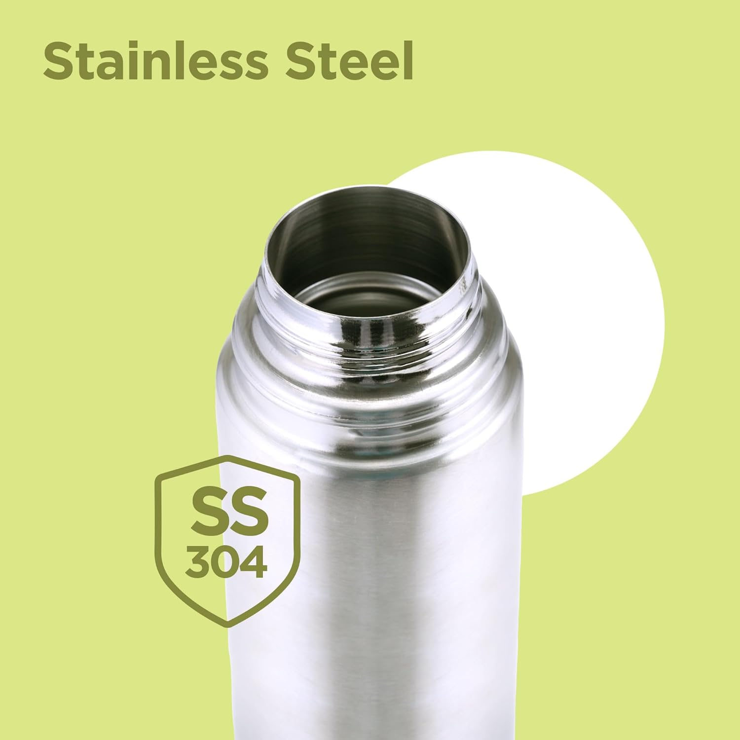 Milton Vacuum Flask for Hot Drink 1 Litre (34 Oz), Stainless Steel Double Walled Insulated Water Bottle for 24 Hour Hot and Cold Drinks with Cover, Leak Proof, BPA Free, Thermosteel Flip Lid 1000 Ml image number 3