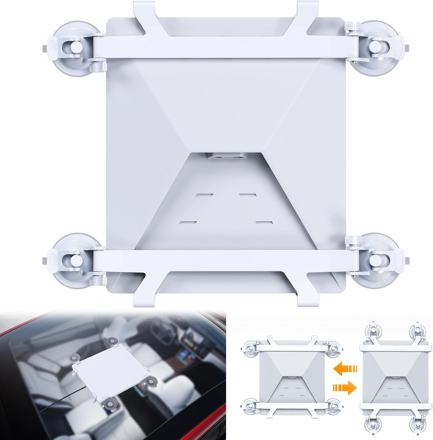 Starlink Mini Mount, Suction Cup for Starlink Mini, Suitable for Interior and Exterior Glass,Car Roof Mount,Rv,Boat,Airplane and More