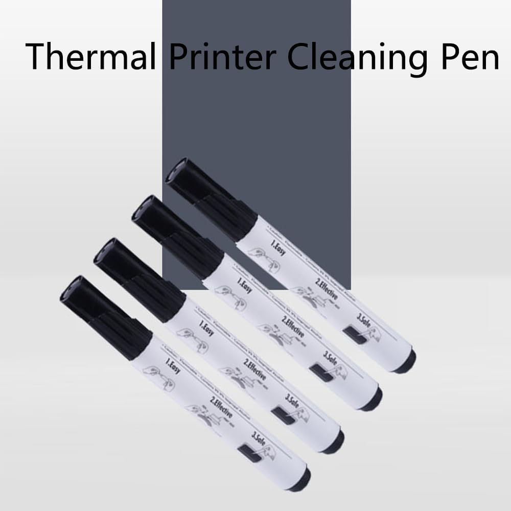 12PCS Thermal Print Head Cleaning Pens, Thermal Printer Printhead Cleaning Pens, Thermal Printers Alco Cleaning Pen Eraser, Print Head Maintenance Cleaning Pens image number 4