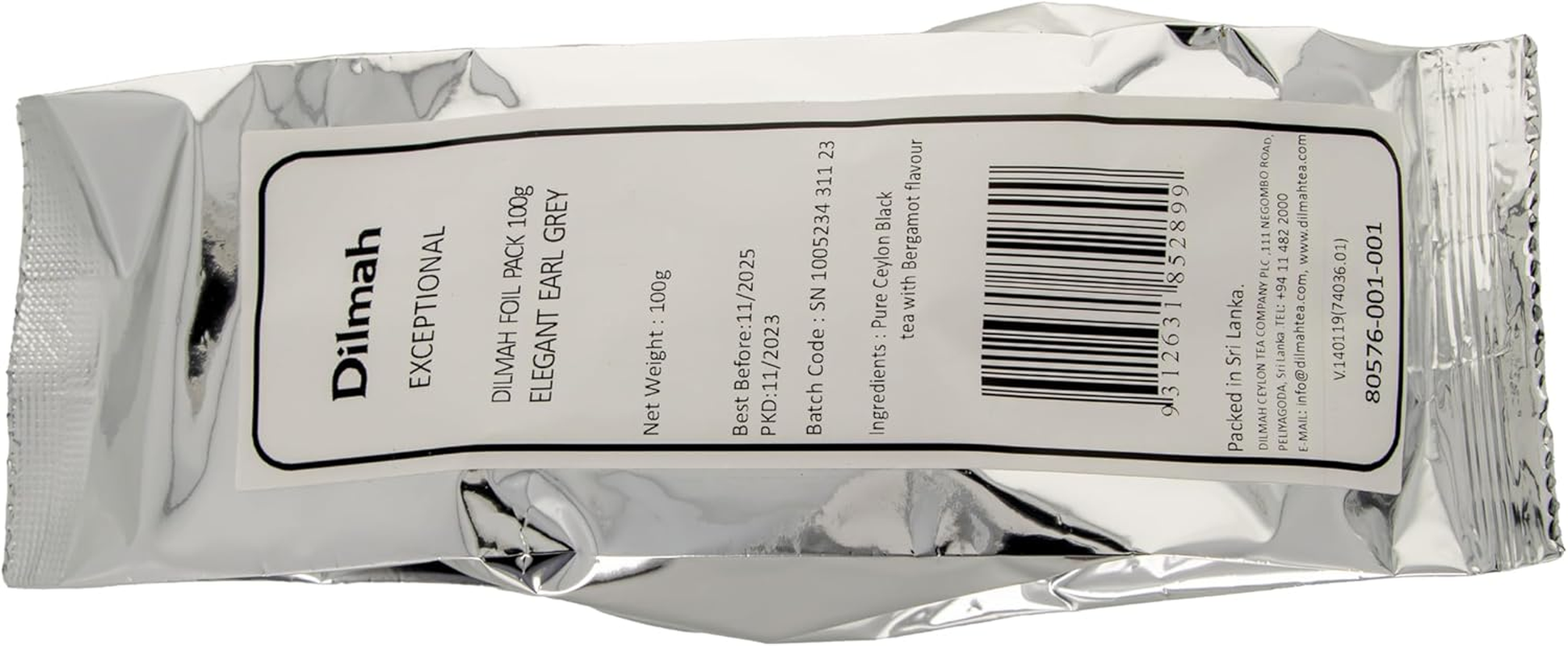 Dilmah Exceptional Elegant Earl Grey Loose Leaf Refill, 100 Grams image number 1