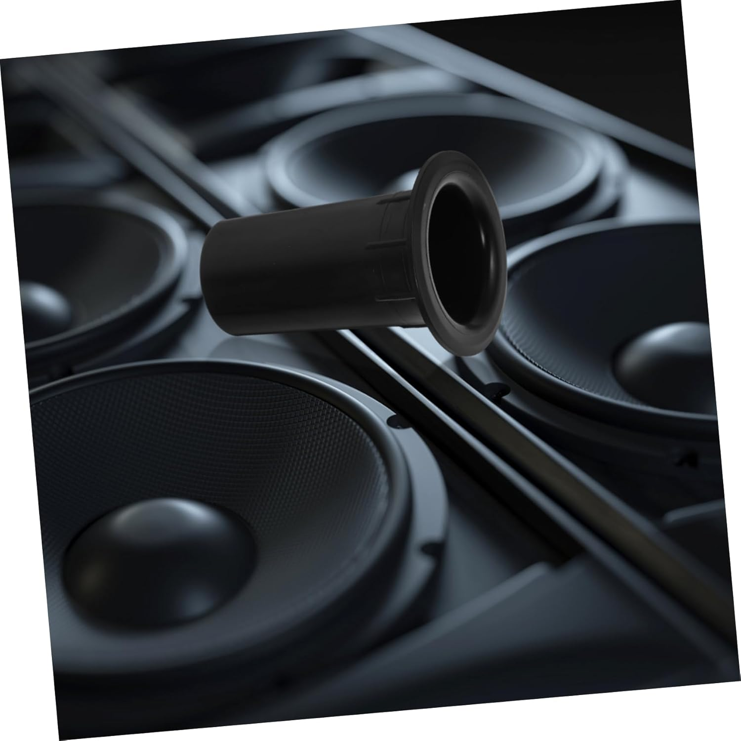 SHINEOFI 12 PCS Plastic Subwoofer Port Tube Speaker Accessory for Enhanced Low Frequency Output Durable and Practical Replacement for Broken Speaker Air Outlet image number 1