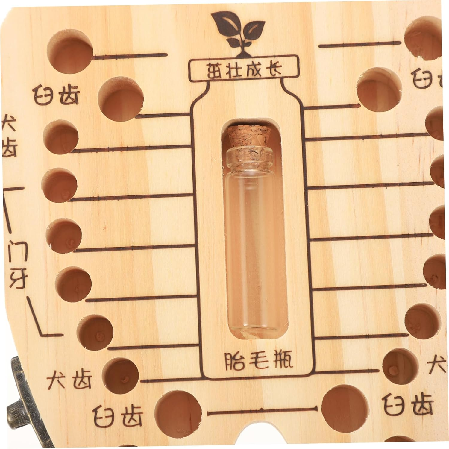 Boys and Girls Tooth Holder Wooden Tooth Box Keepsake Box Souvenir Organizer Birthday image number 6