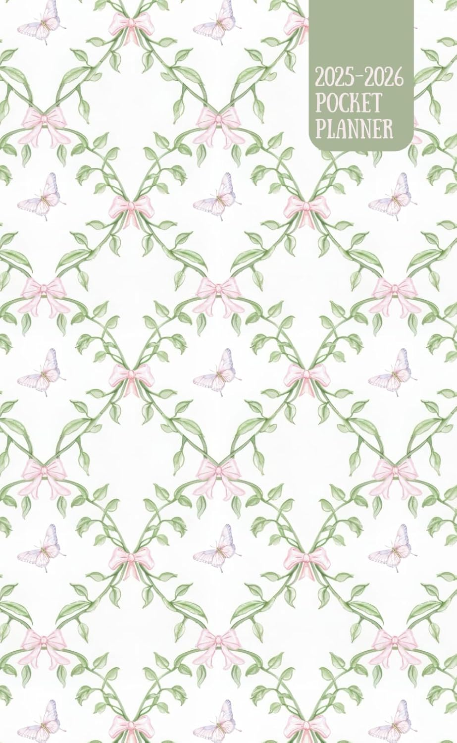 2025-2026 Pocket Planner: Coquette Garden 18-Month Mini Calendar Book (July '25-Dec '26)