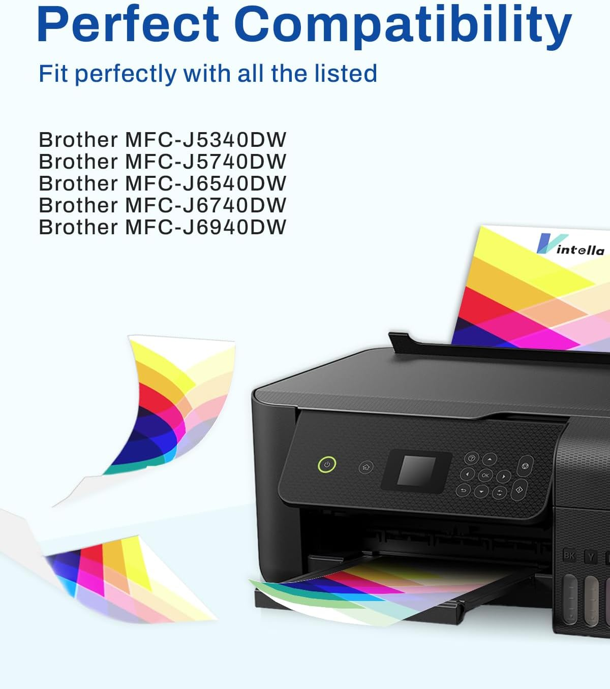 LC432XL Ink Cartridges Compatible for LC432 LC-432 LC432XL Ink Cartridges LC-432XL LC432 XL for MFC-J5340DW MFC-J5740DW MFC-J6540DW MFC-J6740DW MFC-J6940DW Printer (4 Pack) image number 3