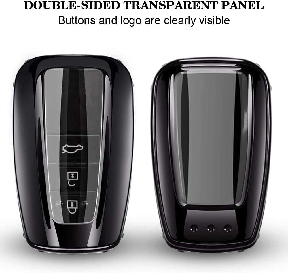 QBUC for Toyota Quicksand TPU Car Key Cover, Quicksand Full Coverage Protection Quicksand Keychain Cover image number 5