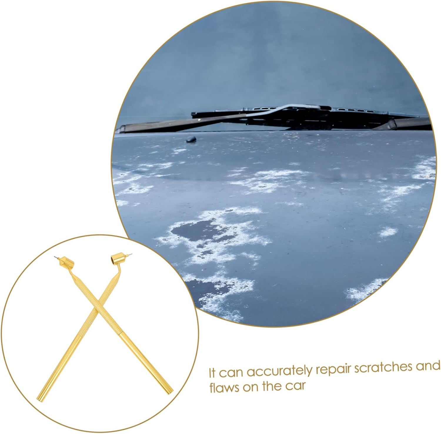 DOITOOL 2Pcs Fine Tip Touch-Up Paint Pen Refillable Detailing Paint Pen Precision Touch-Up image number 2