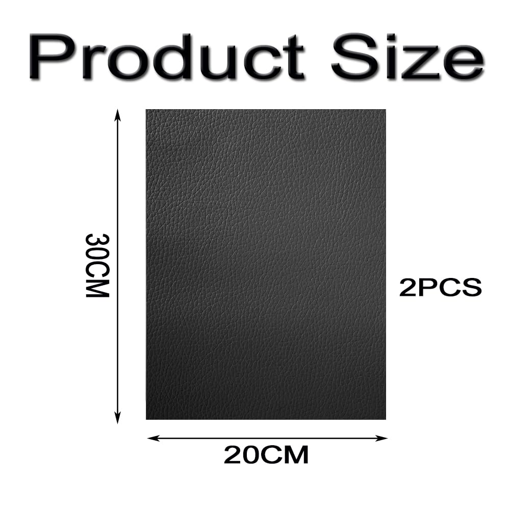 2Pcs Adhesive Leather Repair Patch &ndash; 7.87"&times;11.81" Self-Stick Leather Repair Tape for Furniture, Car Seats, Sofas, Couch, Jackets & More &ndash; Durable & Easy to Apply image number 4