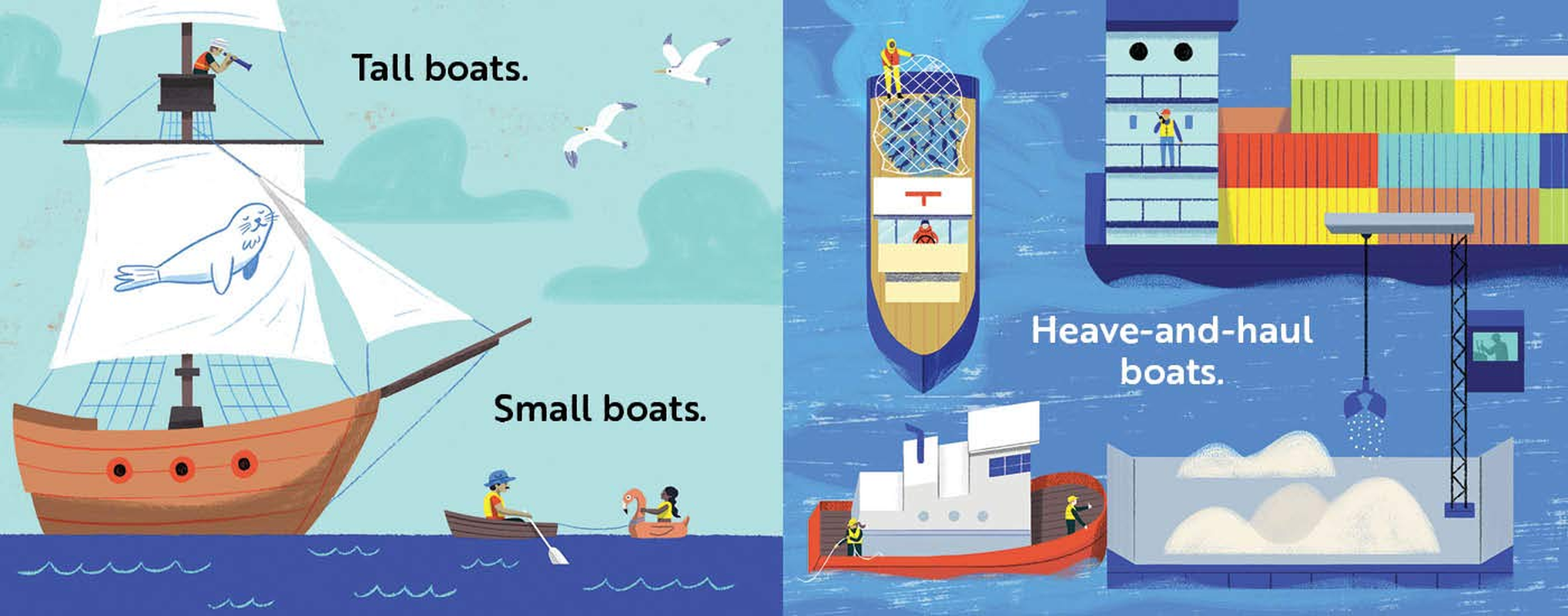 Go, Boats, Go!: Stocking Stuffer for Babies and Toddlers image number 2