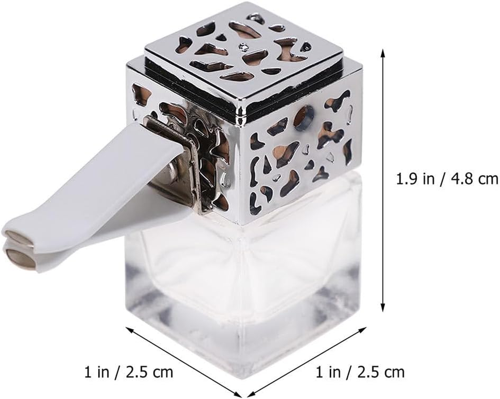 KALLORY 3PCS Car Air Freshener Bottle Empty Essential Oil Diffuser Bottle Car Air Freshener Perfume Diffuser Clip image number 3