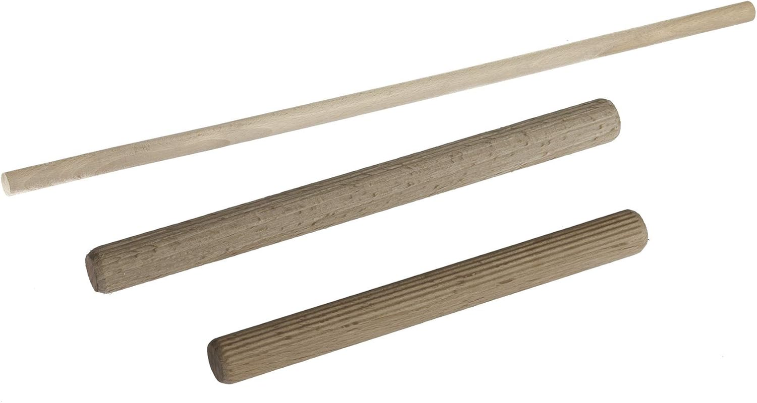 ROUX Pack of 2 Wooden Perches for Birds White 15 Cm