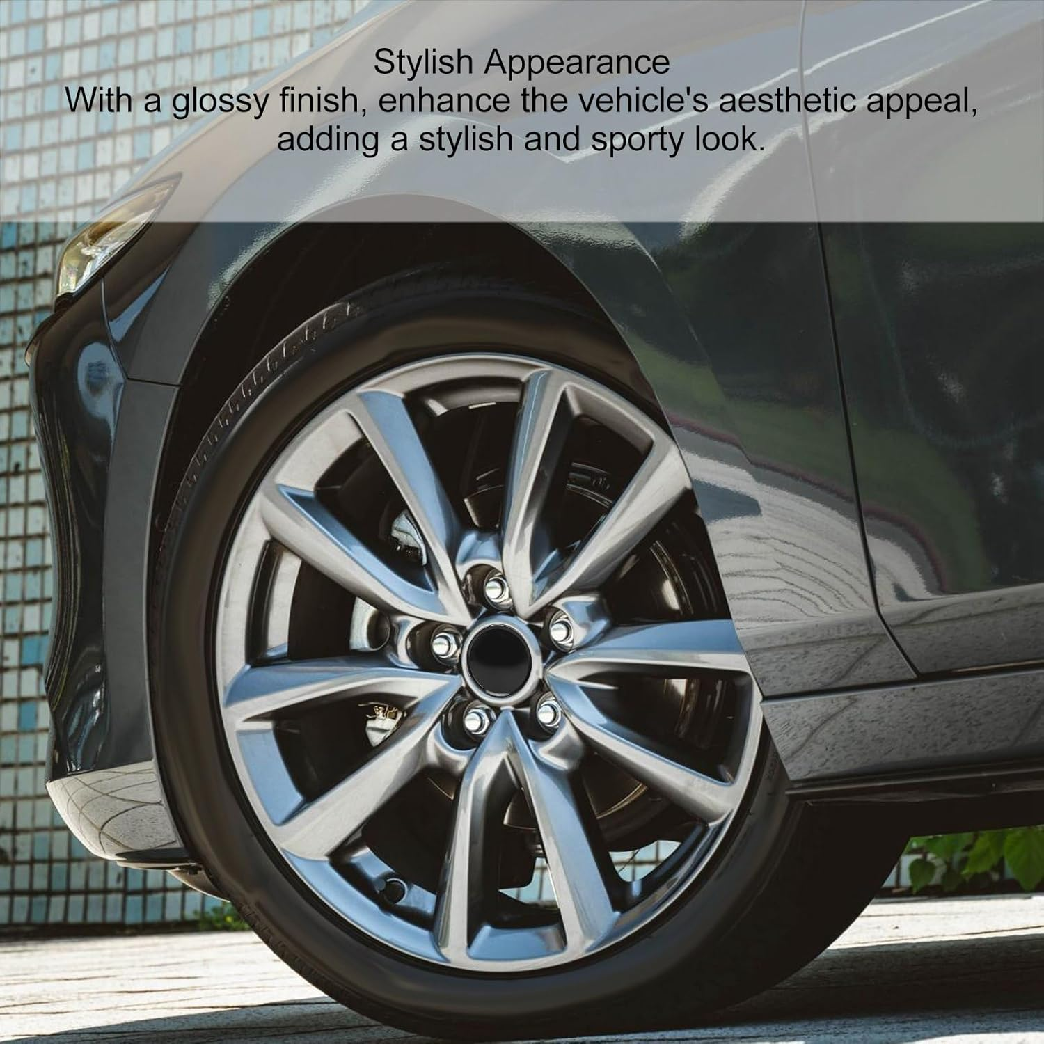 Car Rim Hub Center Cap, Easy to Install 63Mm Wheel Hub Center Cap Stylish Look with Metal Clamp/Holder for Vehicles image number 5