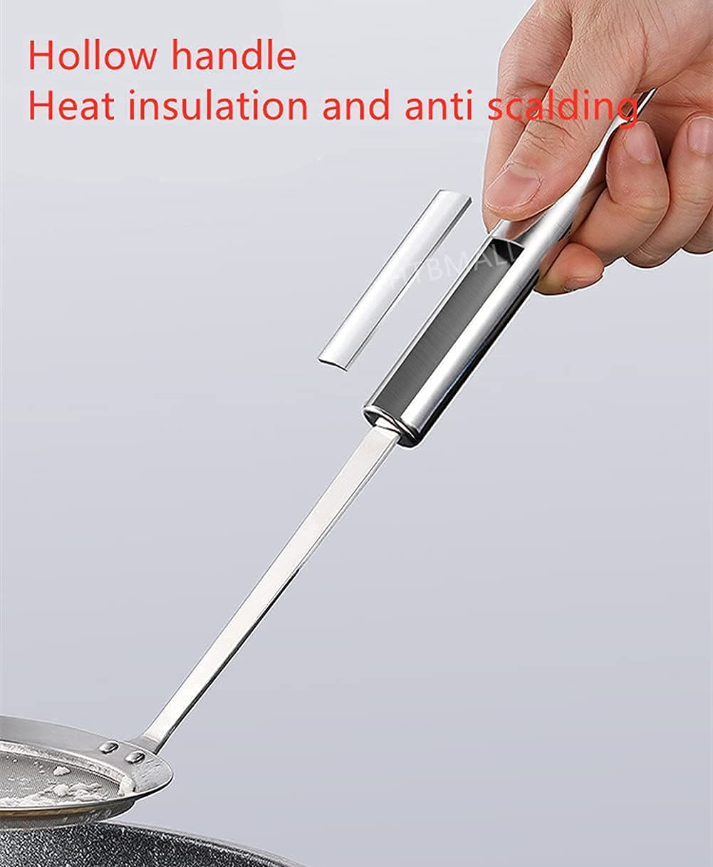 Skimmer Spoon, Stainless Steel Spider Strainer Skimmer Spoon Grease Fine Mesh Strainer Skimmer Spoons for Cooking Frying Skimming Grease, Foam and Gravy image number 4