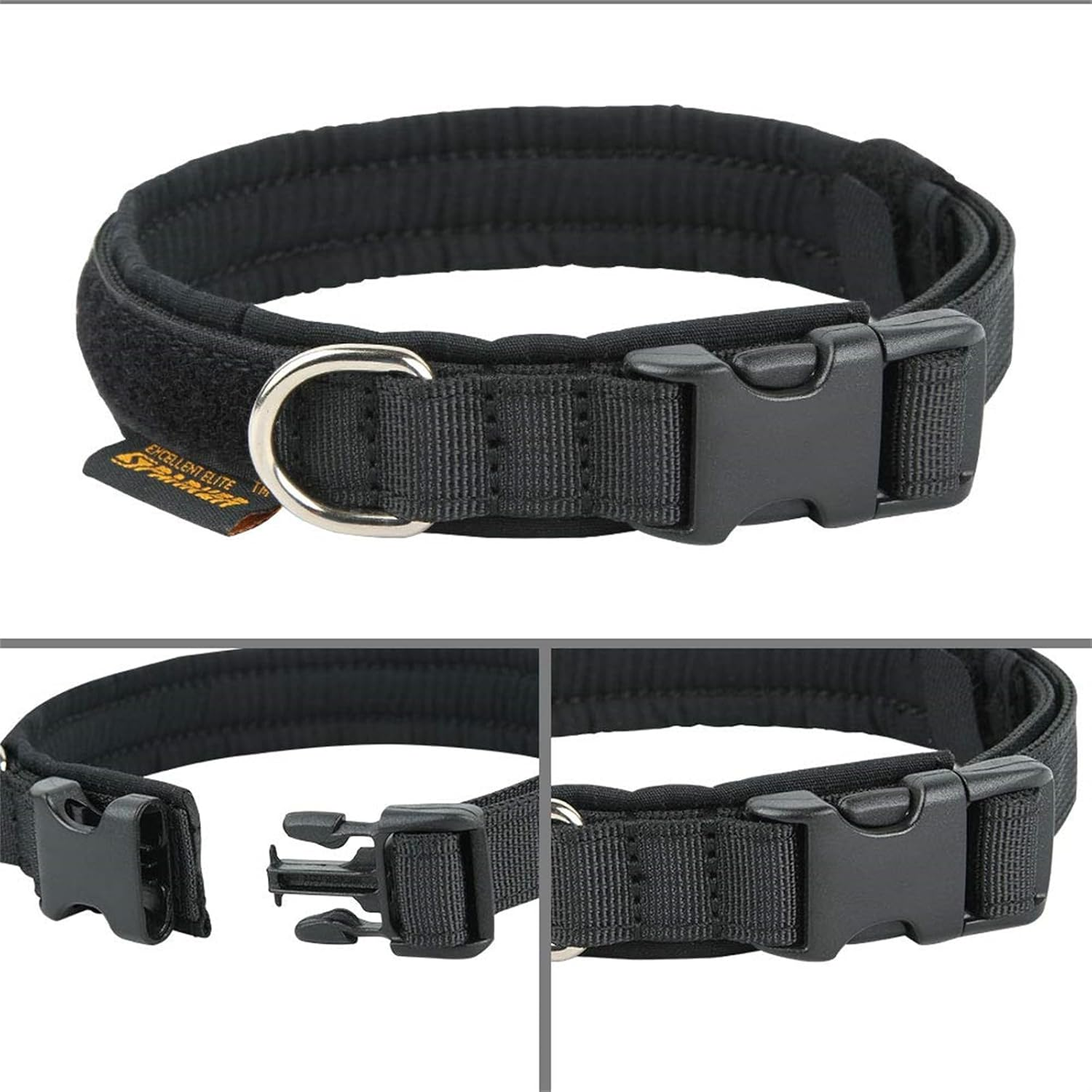 EXCELLENT ELITE SPANKER Puppy Dog Collar Nylon Adjustable Dog Collar for Small Dogs Pet Soft Padded Dog Collar