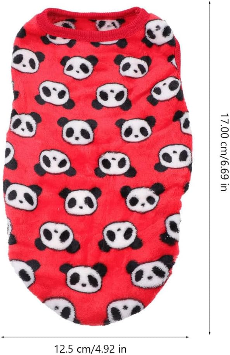 4Pcs Flannel Small Dog Clothes Winter Mini Warm Vest for Chihuahua and Other Small Pets - Mixed Style Pet Apparel Costume (XXS)