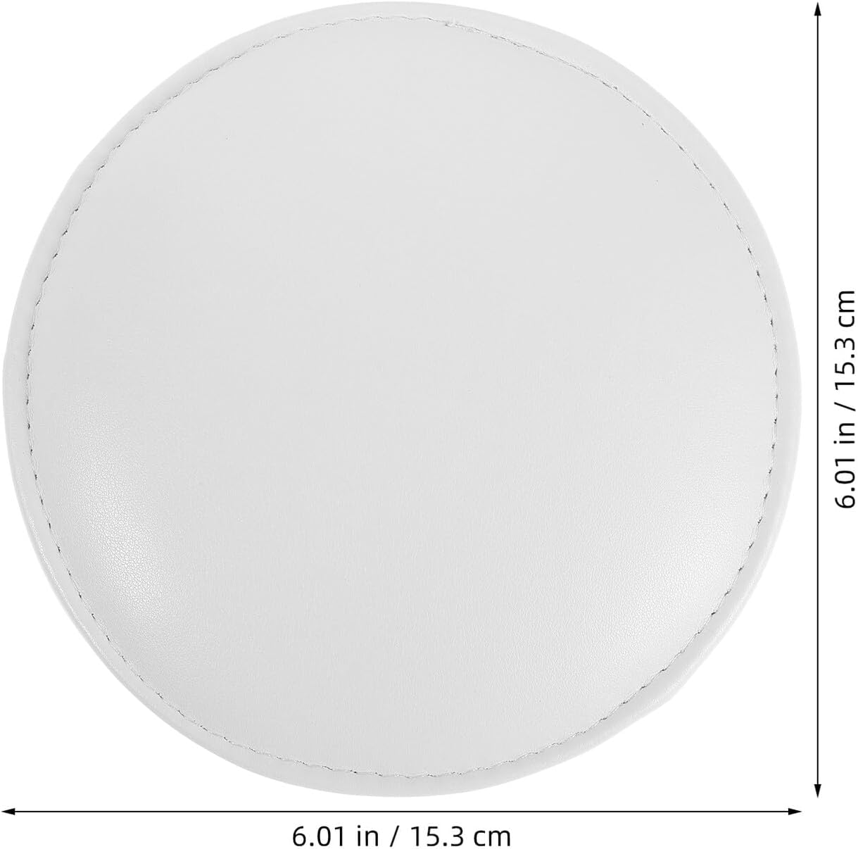 DINHEAROM Memory Foam Nail Tech Arm Rest Cushion for Elbow &ndash; Small White round Manicure Hand Rest Pillow with Non-Slip PU Cover, Comfortable Nail Art Support for Salon and Home Use image number 1