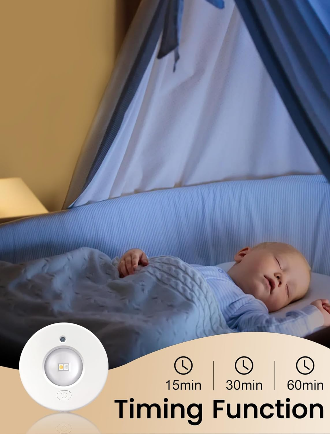 MERTTURM Rechargeable LED Cupboard Light, USB Wireless RGB Puck Light, Battery Operated Shelf Display Cabinet Light, Dimmable Stick on Wall Light with Remote Control/Timer for Wardrobe/Kitchen-3 Pack image number 5