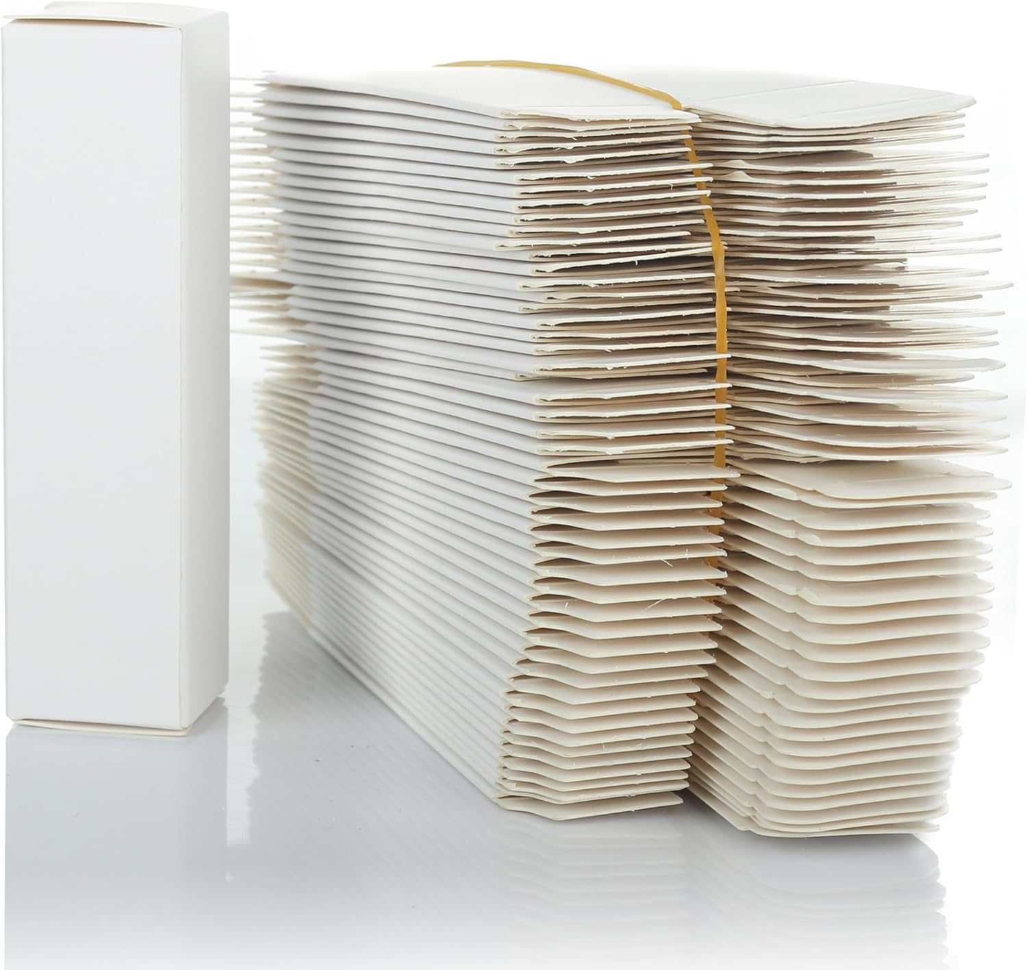 COSIDEA 50Pcs 25 * 25 * 95Mm Lip Gloss Craft Matte White Paper Box Small Packing Boxes 350Gms for DIY Cosmetics image number 3