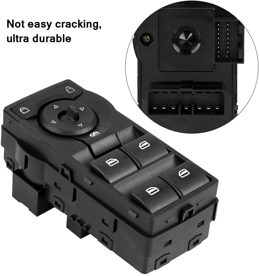 Power Window Switch, Front Rear Left Right Power Window Switch, Power Master Control Window Switch with Red Illumination, Master Power Window Switch for Commodore VE image number 3