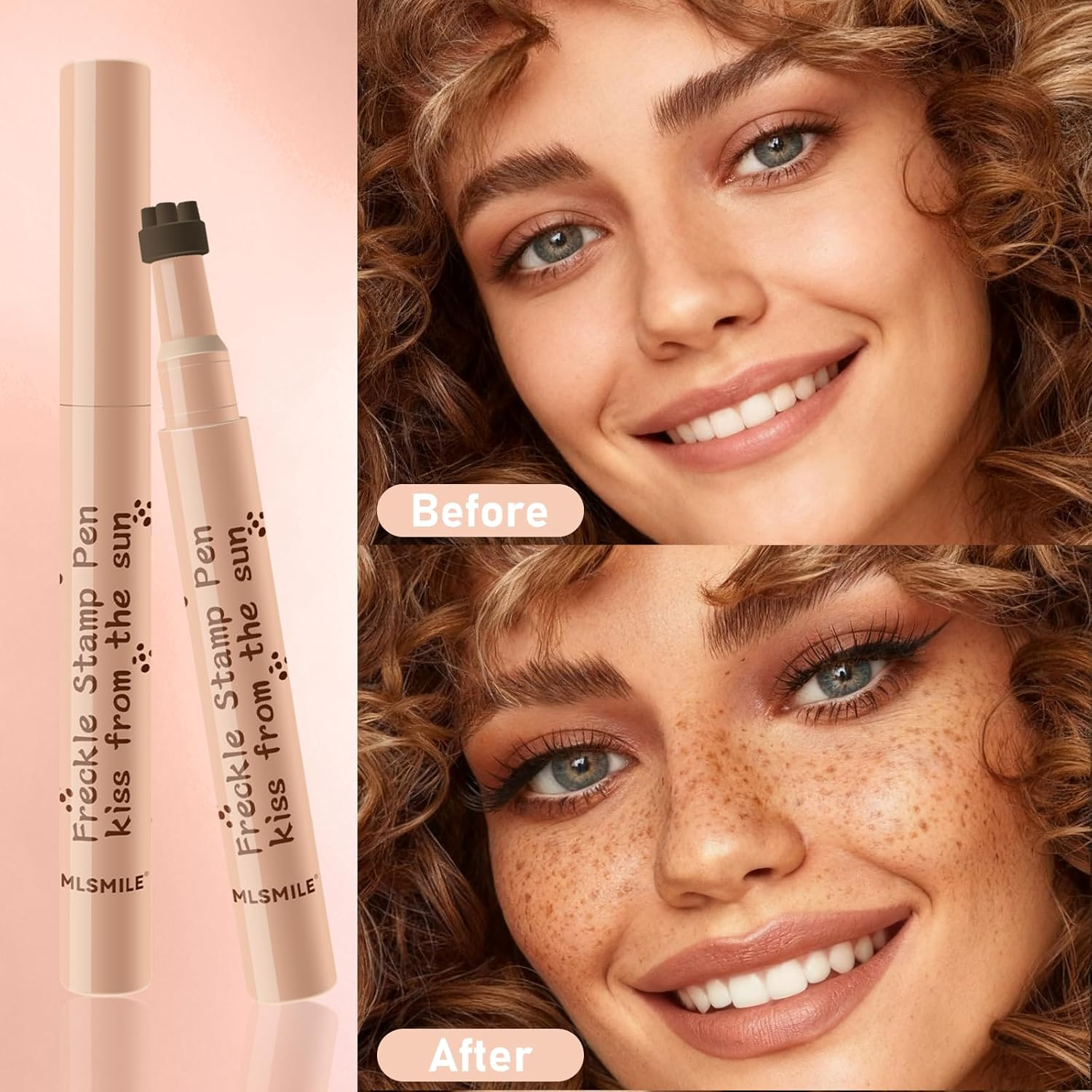 Freckle Pen, Natural Looking Freckles, Waterproof Makeup Pen for Freckles, Long-Lasting, Easy to Use (04 Dark Brown) image number 1