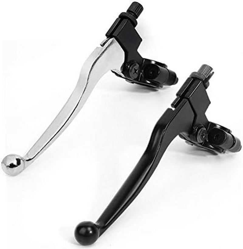 GLXAU Aluminum Left 22Mm 7/8 Inch Handlebar Clutch Lever for Pit Dirt Bike Motorcycle ATV Motorcycle Accessories Brakes Parts (Color : Black)