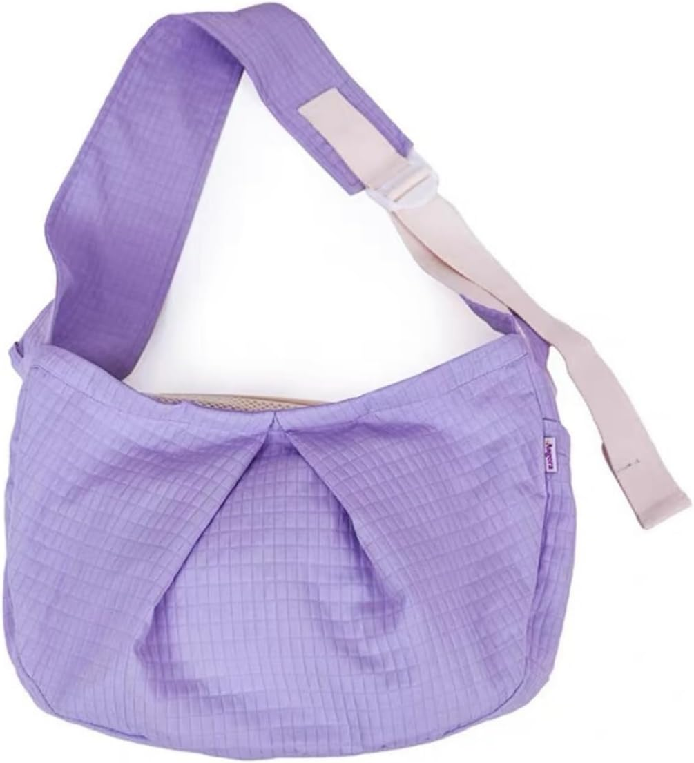 Ferret Sling Carrier - Pet Carrying Bag with Adjustable Strap Hands Free Shoulder Bag Crossbody Travel Slings Soft Small Animal Bonding Pouch Front Backpack for Ferret Rabbit Puppy Kitten (Green) image number 5